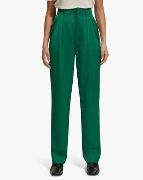faye high-rise relaxed tapered leg trousers