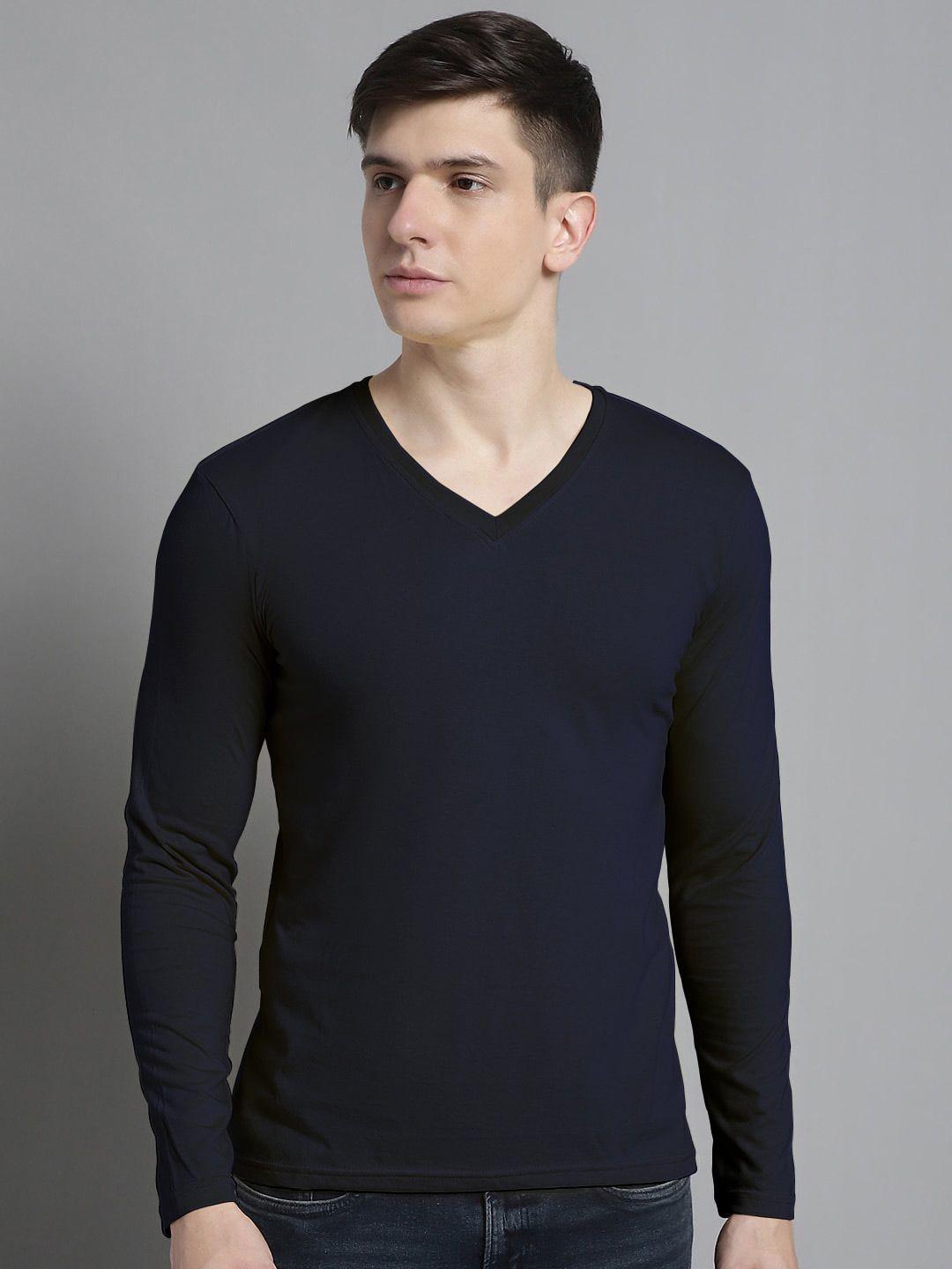 fbar v-neck skin friendly pure cotton t-shirt