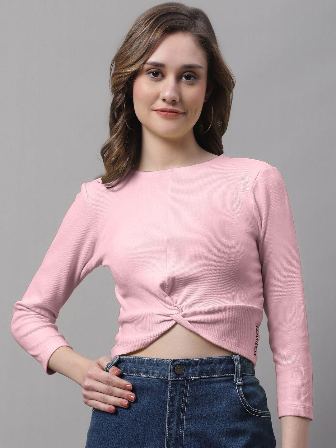 fbar coral cotton crop top