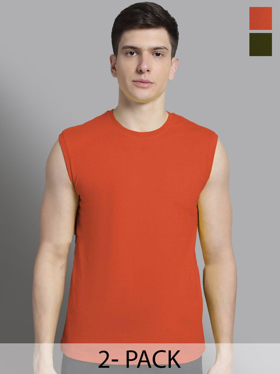 fbar pack of 2 sleeveless antimicrobial cotton t-shirts