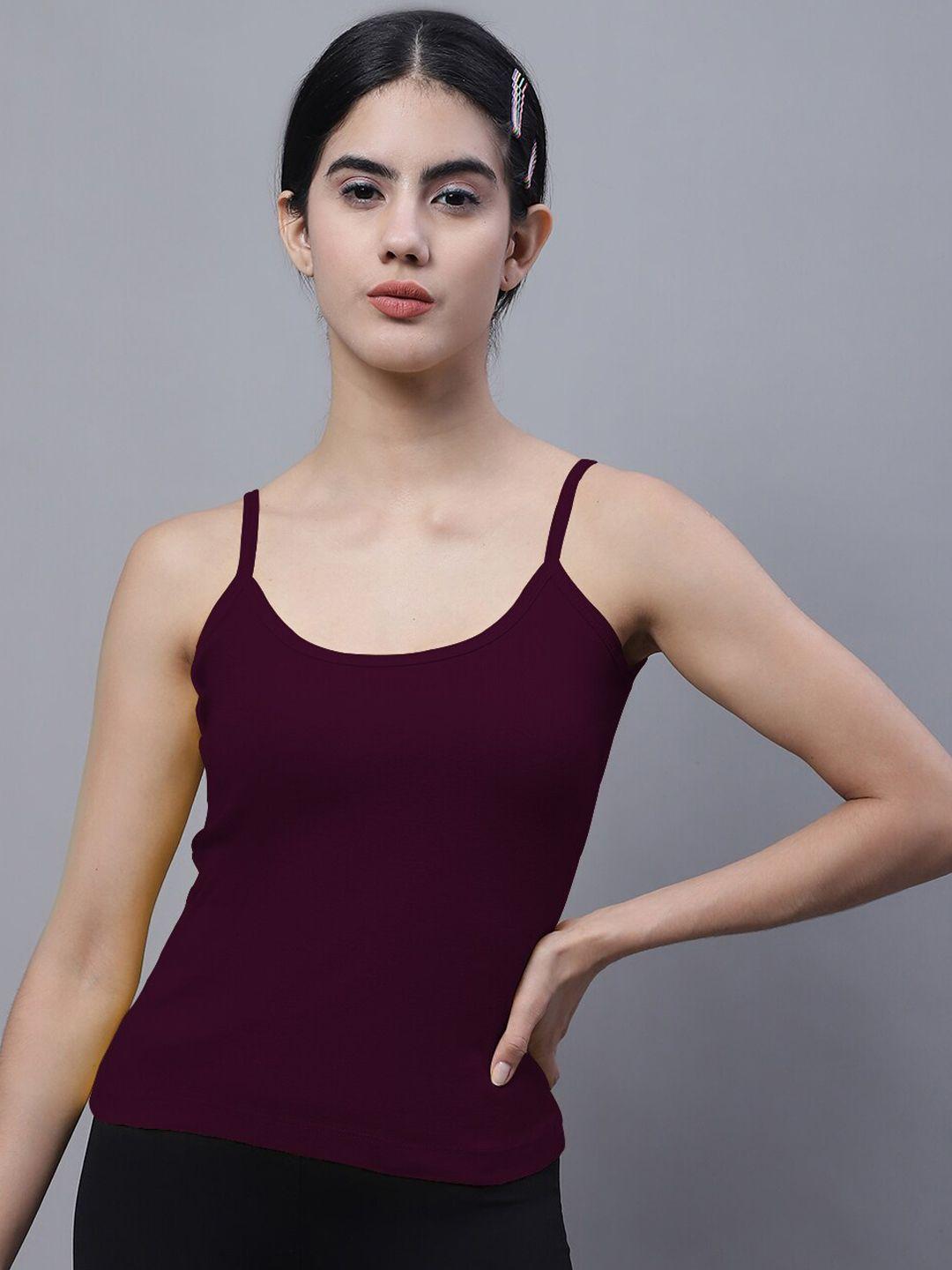 fbar ribbed u-neck high quality cotton camisoles