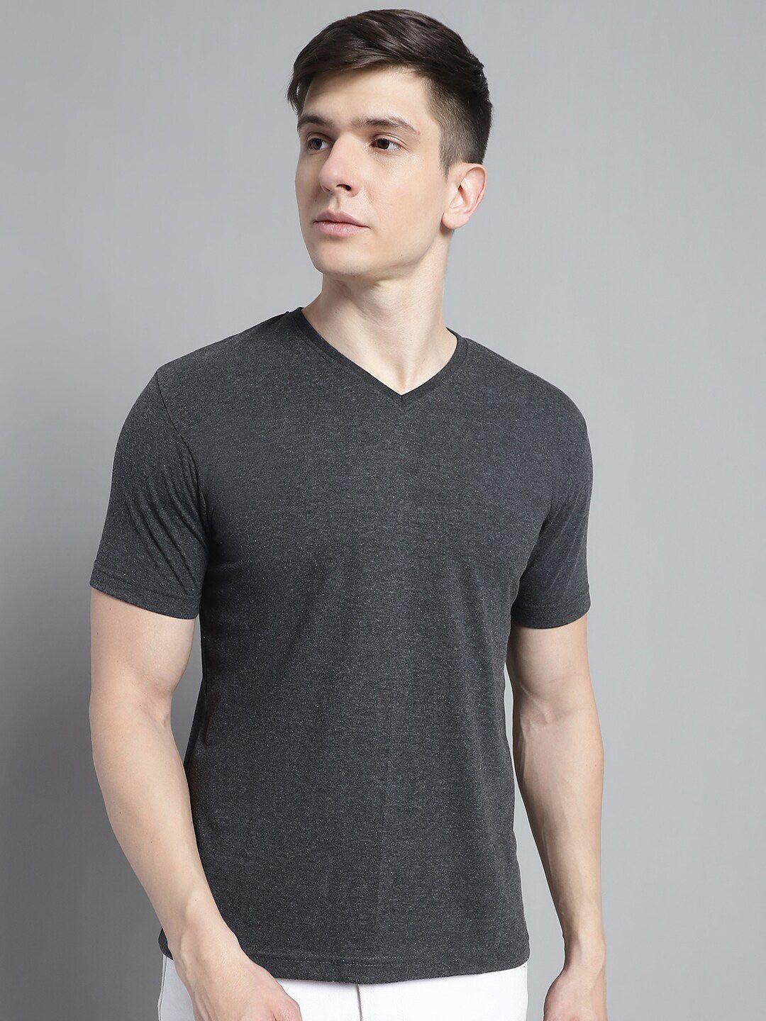 fbar v-neck slim fit pure cotton t-shirt