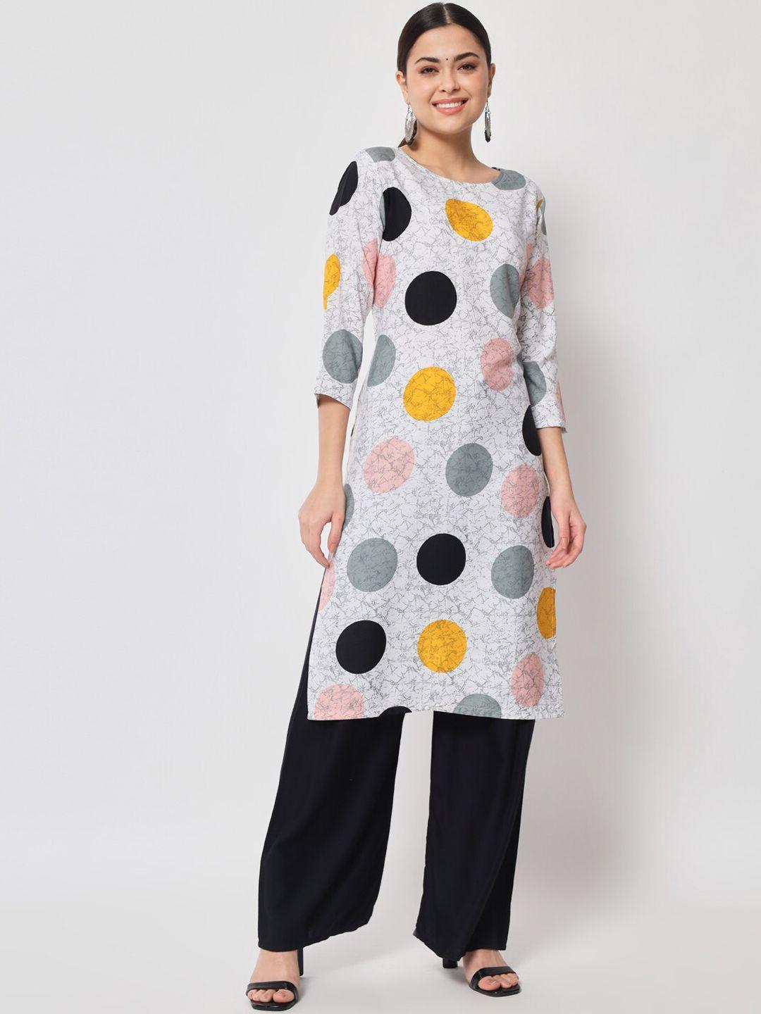 fbella geometric printed kurta