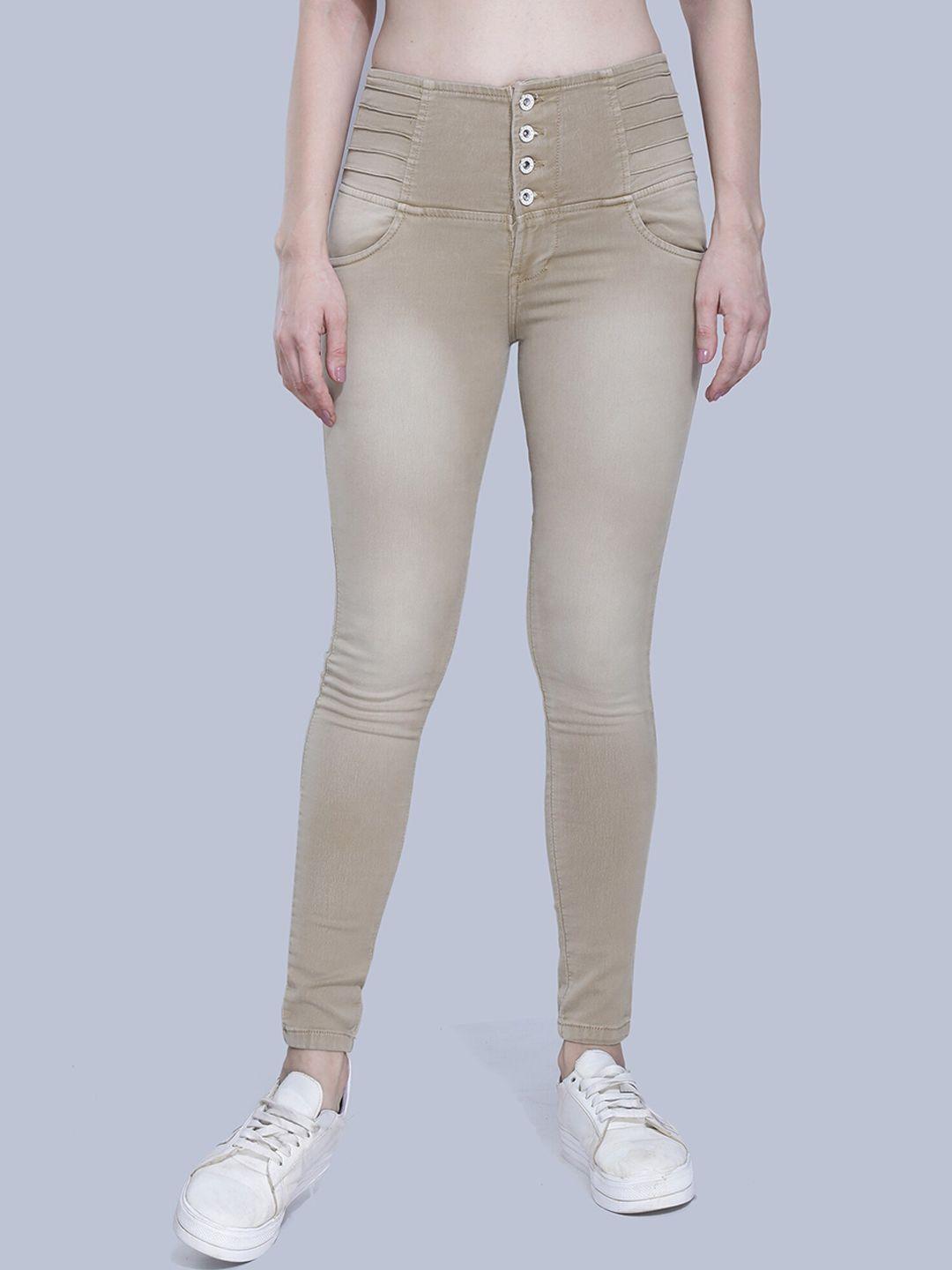 fck-3 women khaki hottie high-rise light fade stretchable jeans