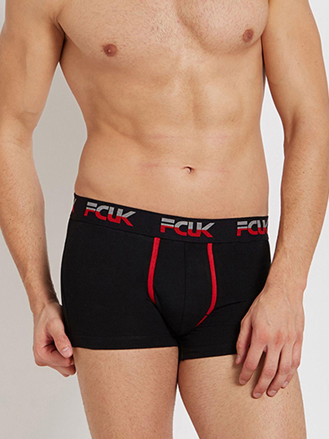 fcuk men black active trunks ctr09