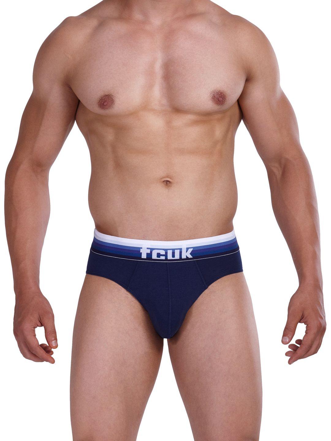 fcuk men blue gradient hip briefs cbr06