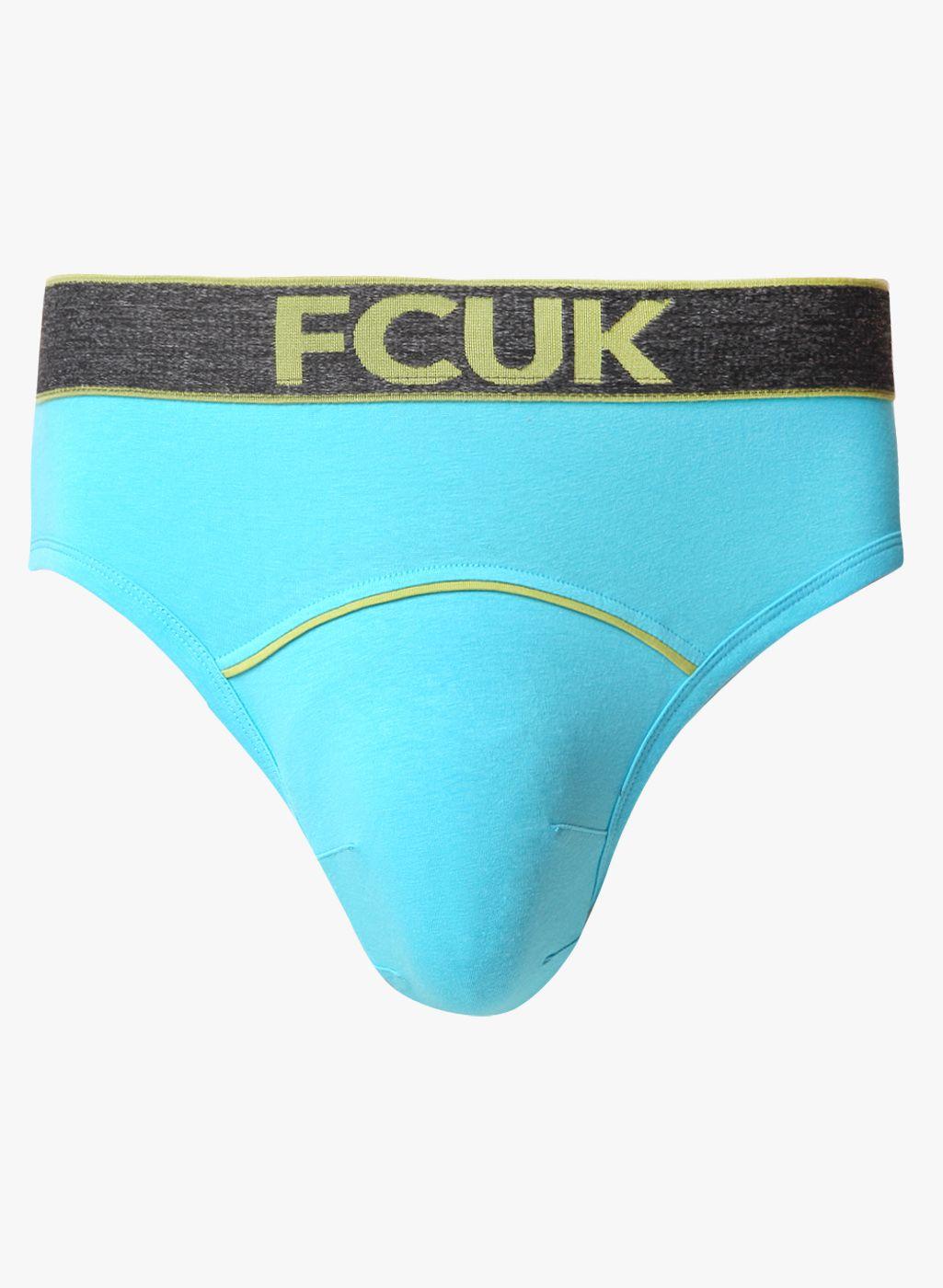 fcuk men blue solid briefs cbr21