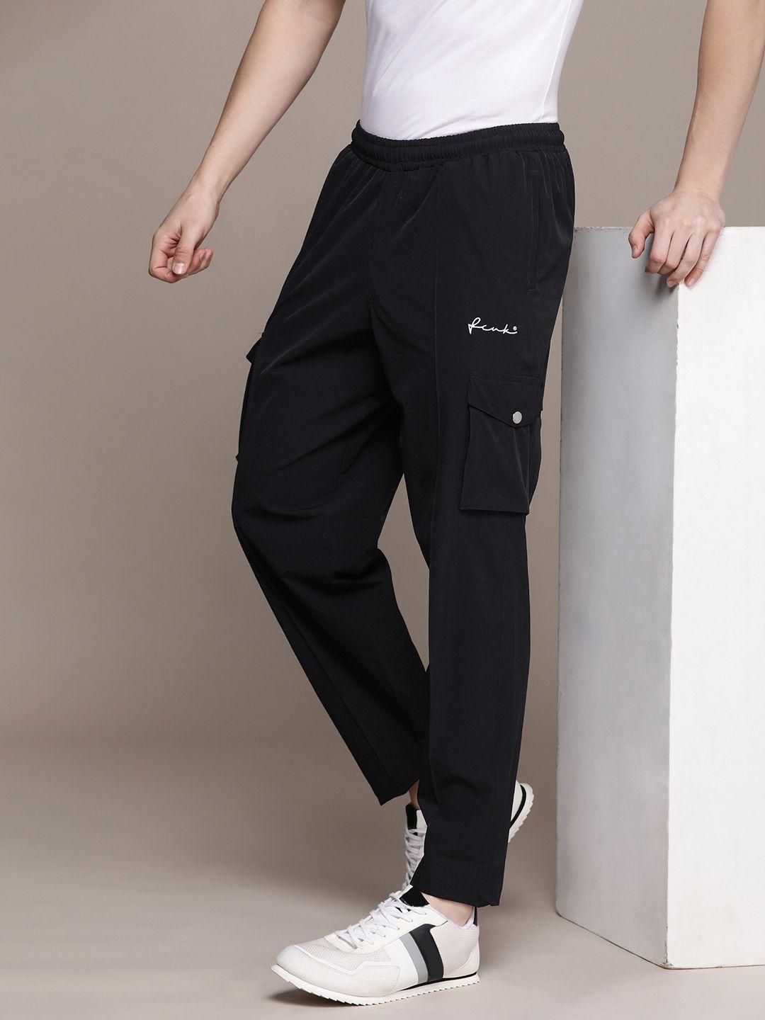 fcuk men solid track pants