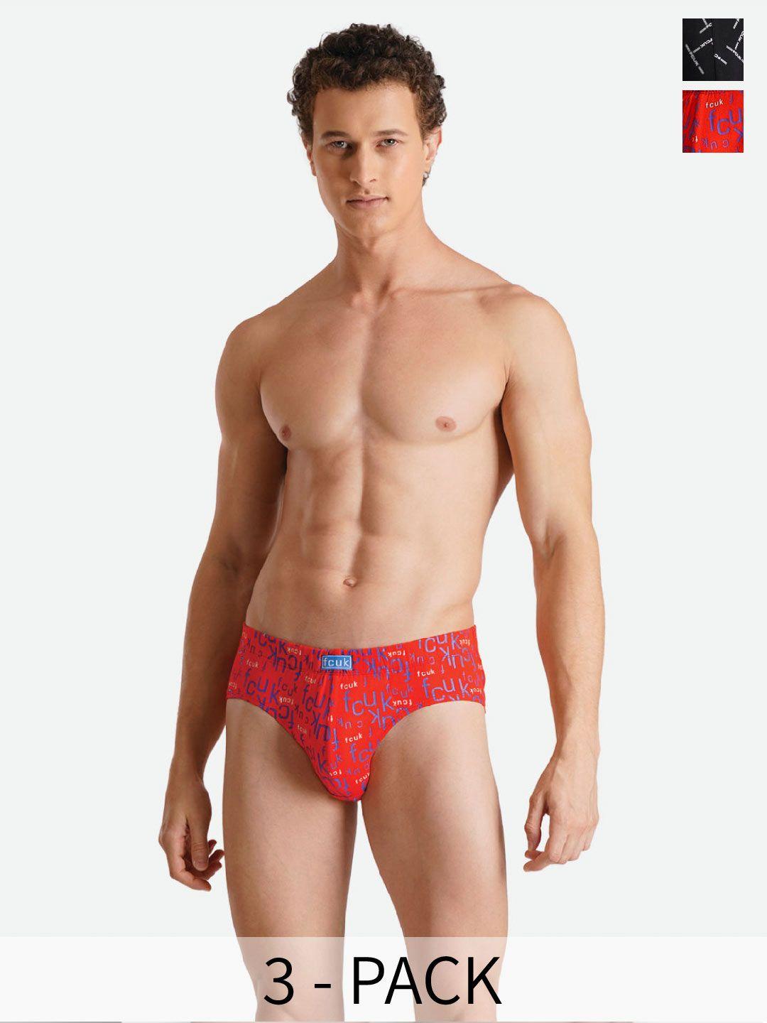 fcuk pack of 2 typography printed antimicrobial cotton basic briefs bru-02-jt blk1-fr aop