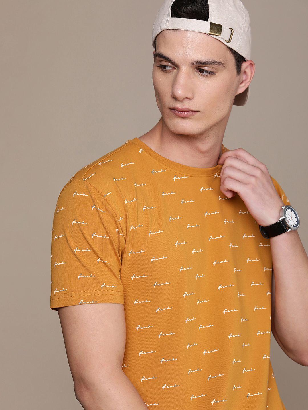 fcuk round neck brand logo printed casual t-shirt