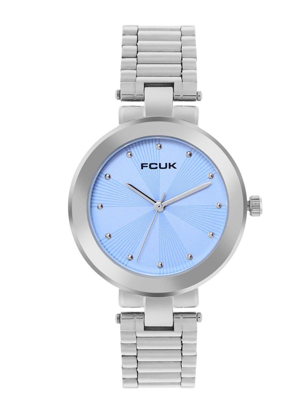 fcuk women water resistance stainless steel analogue watch fk00028d