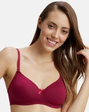 fe23 wirefree padded cotton elastane medium coverage multiway styling t-shirt bra