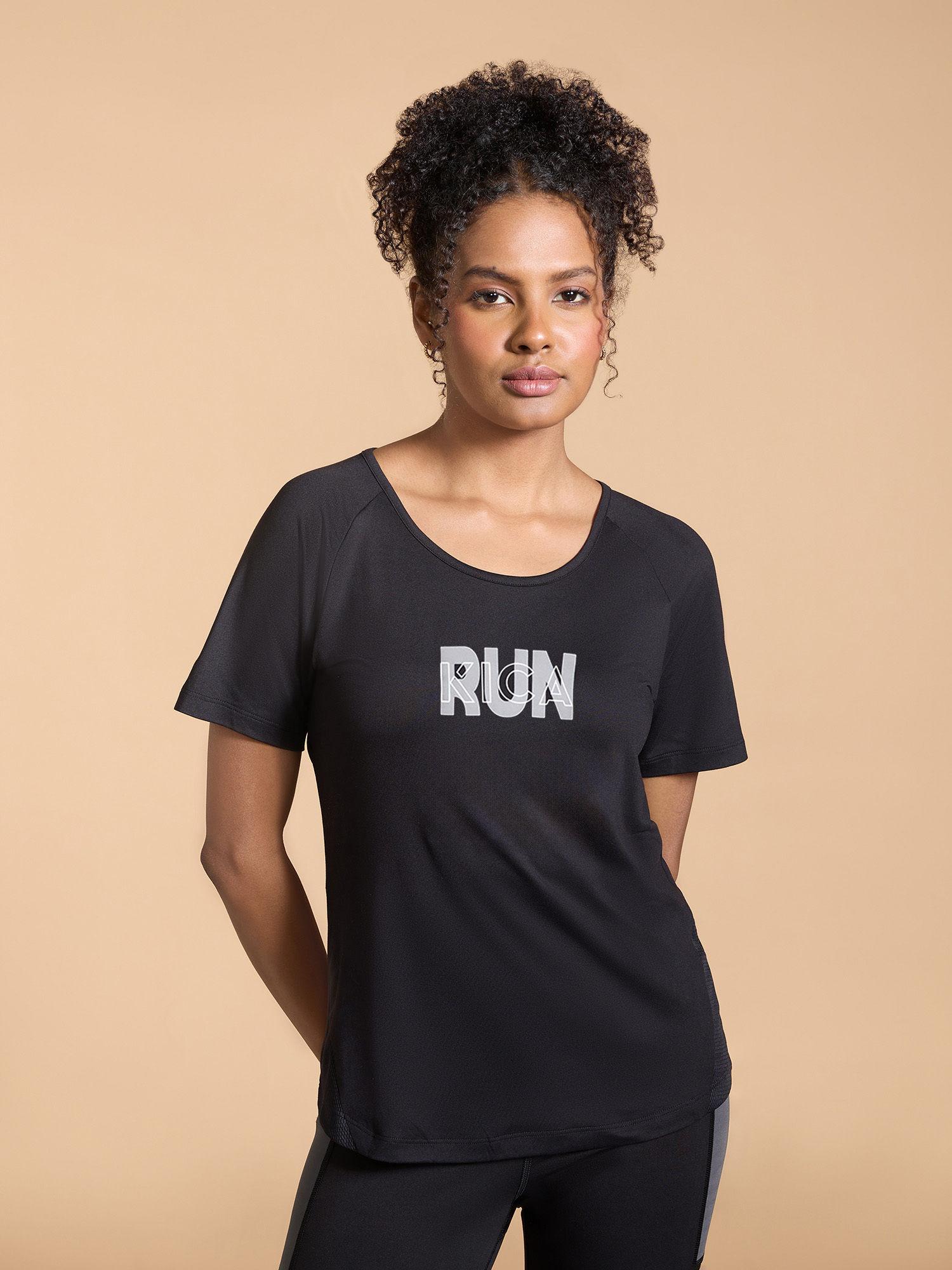 feather feel running active tshirt with a mesh back