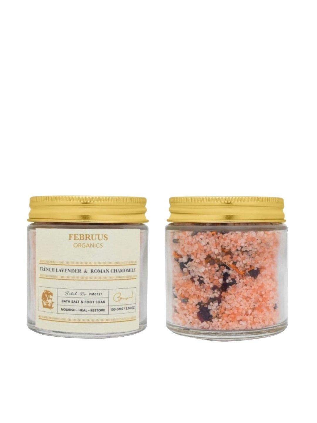 februus organics bath salt - french lavender & roman chamomile - 100 g
