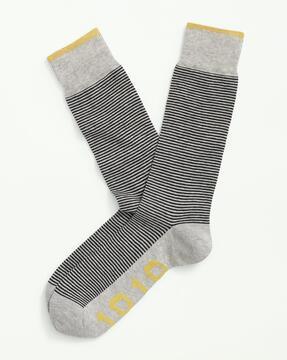 feeder stripe midcalf-length socks