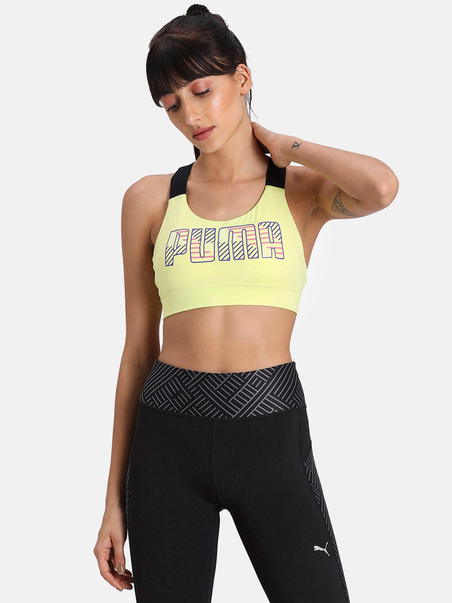 feel it bra m green sports bra