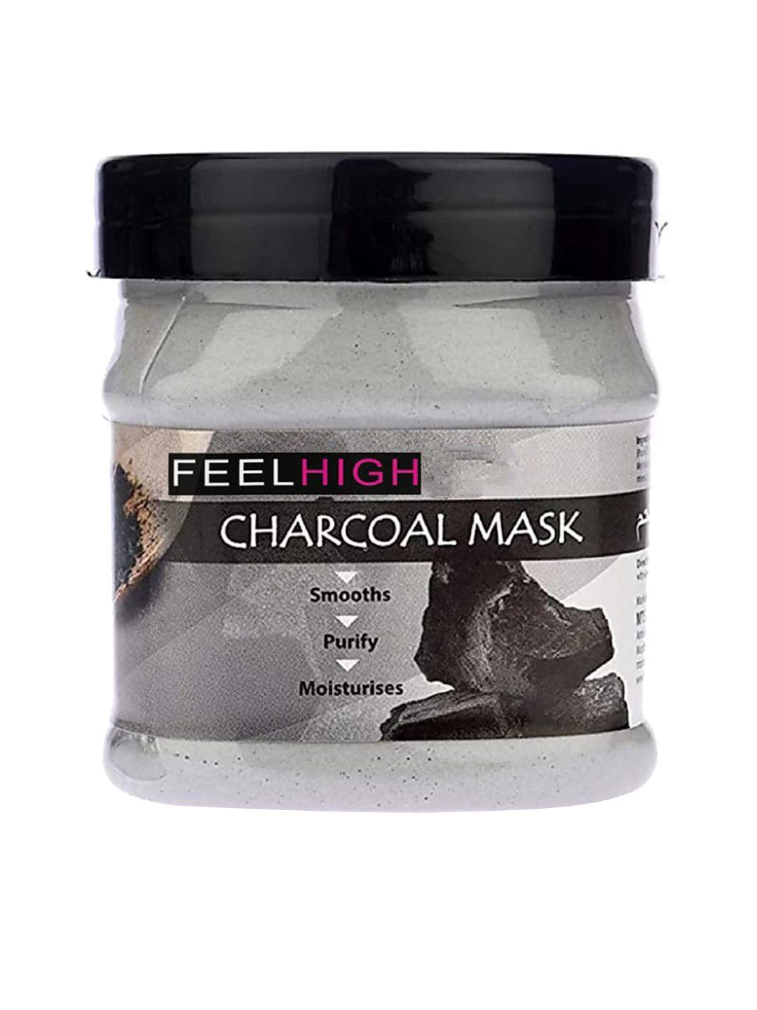 feelhigh charcoal mask for skin smoothening 500 ml