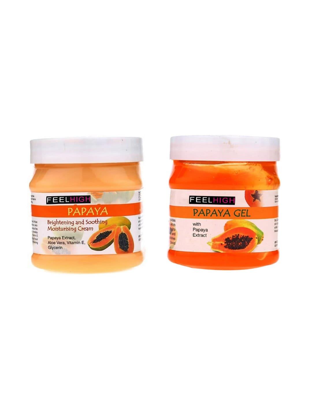 feelhigh set of 2 papaya facial kit-500 ml each