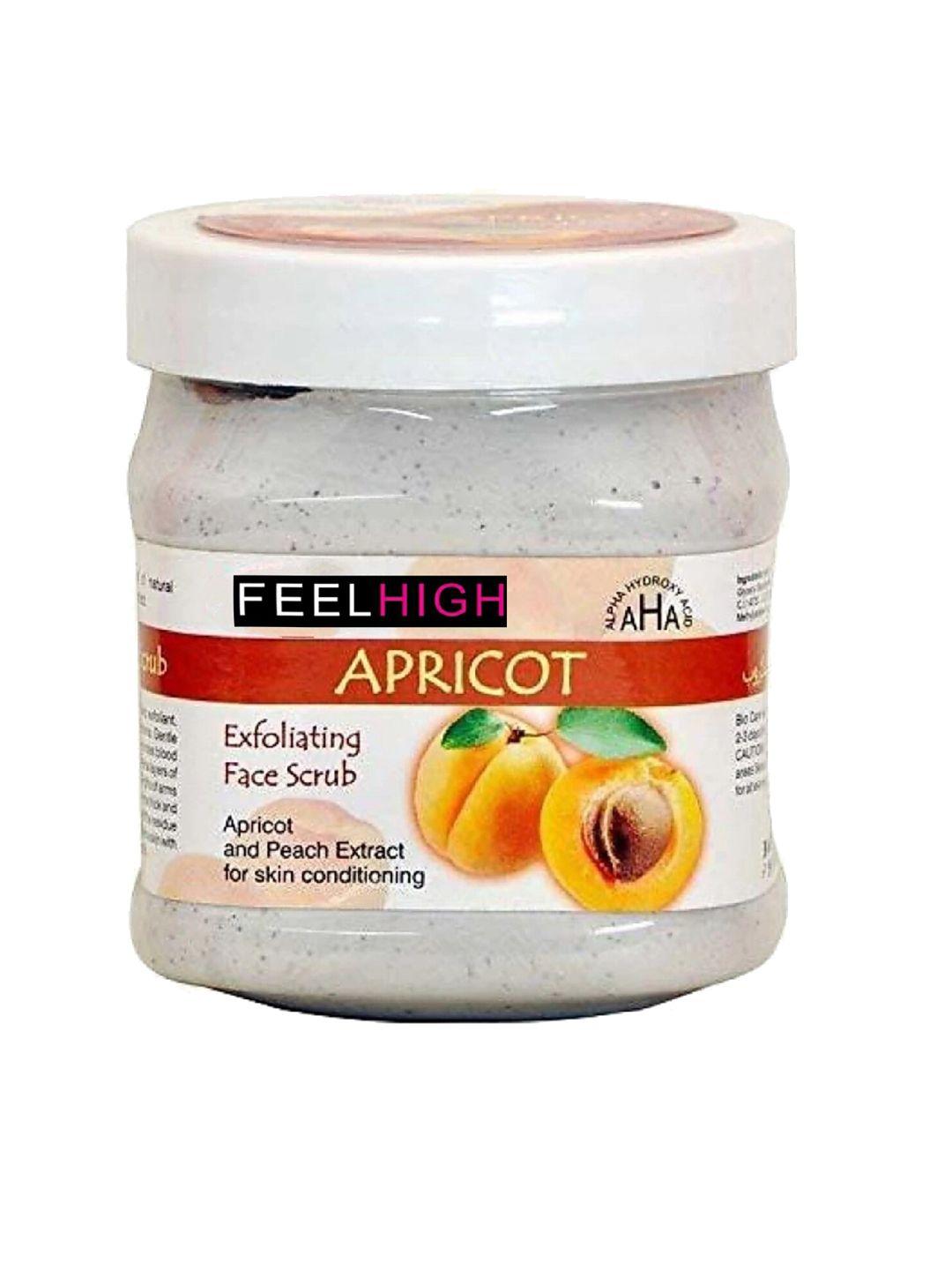 feelhigh apricot exfoliating face scrub with peach extract - 500 ml