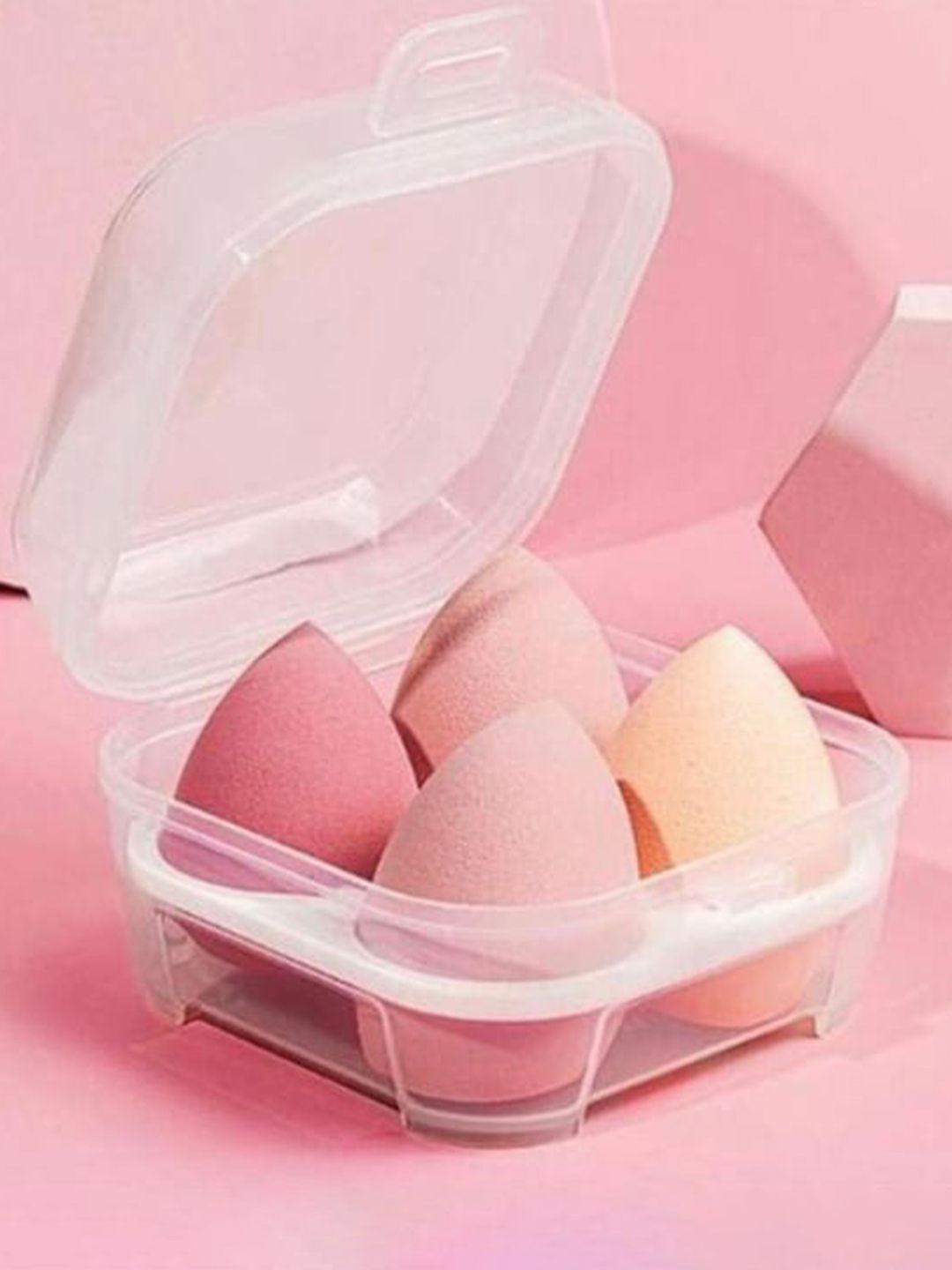 feelhigh set of 4 cosmetics blender spong in a storage box