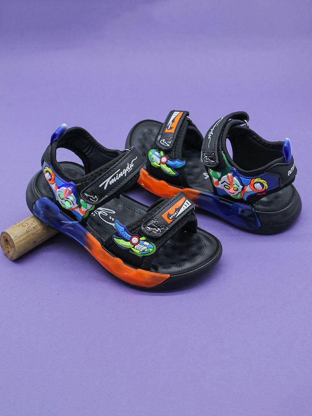 feetwell shoes boys printed velcro closure sports sandals