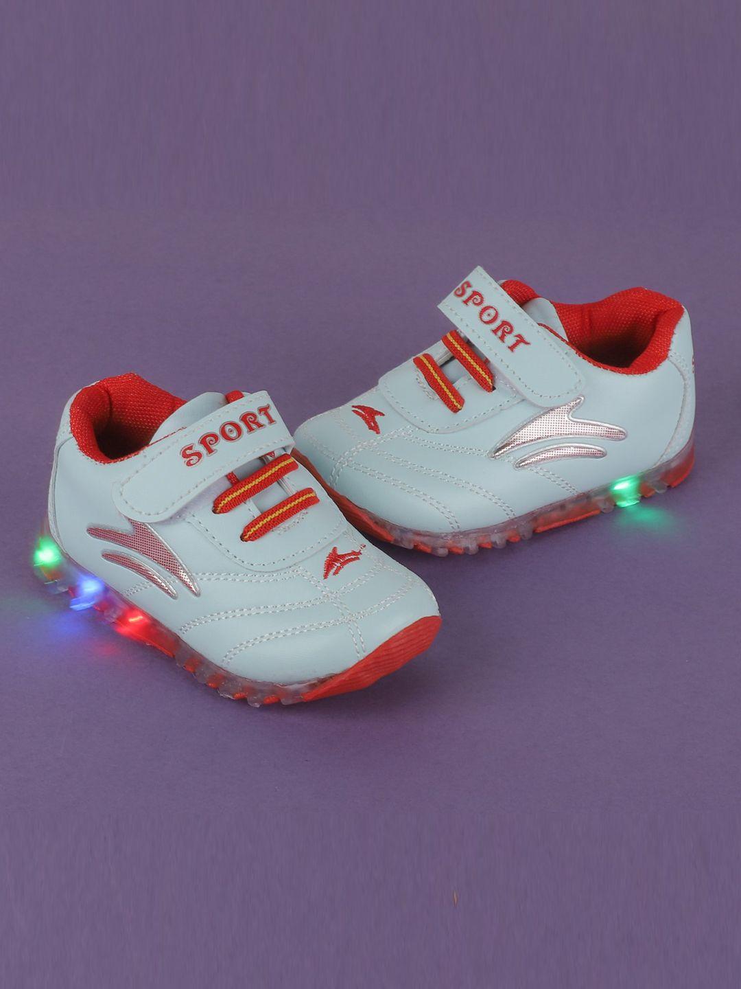 feetwell shoes infants colourblocked led velcro sneakers