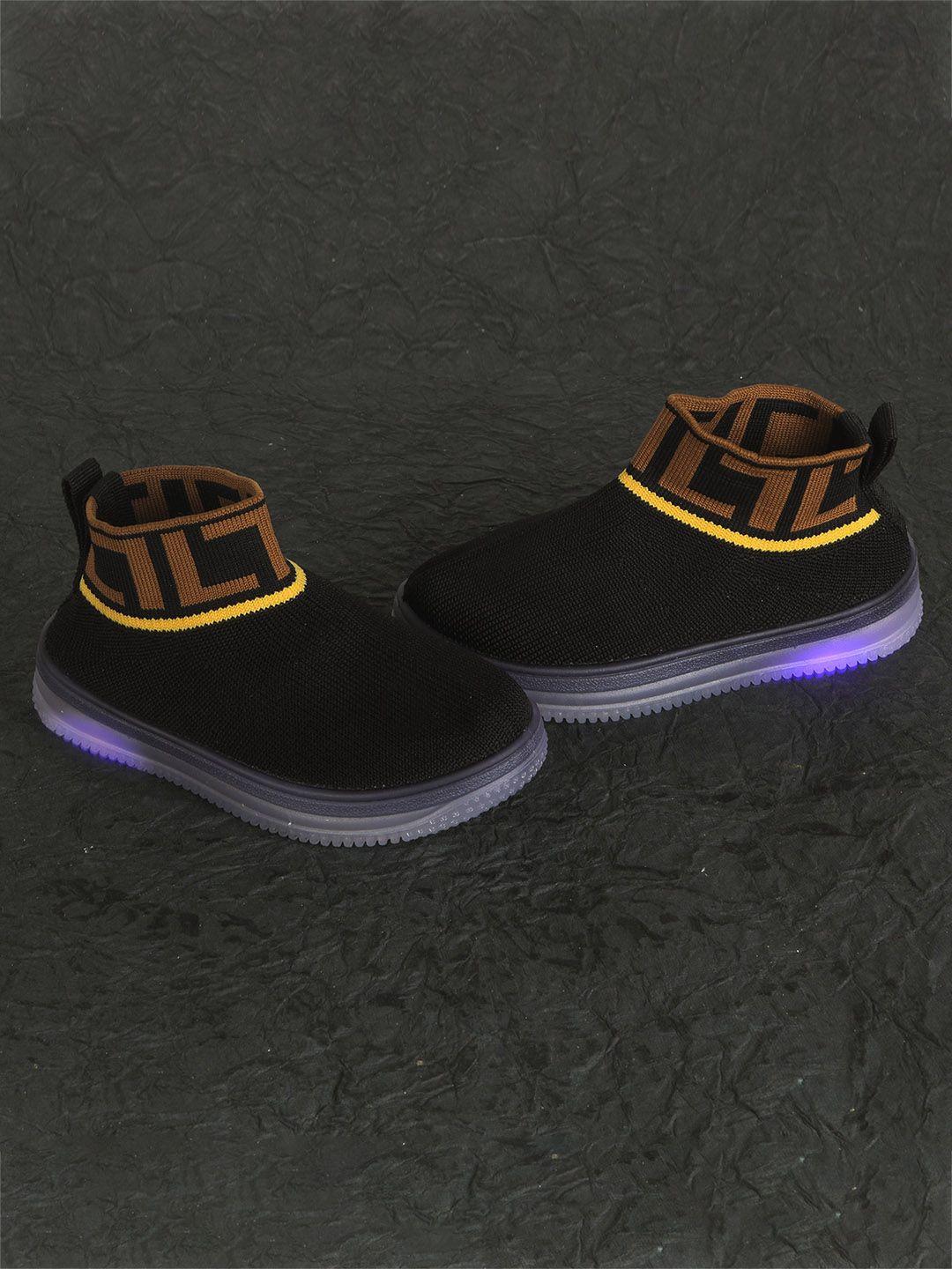 feetwell shoes kids printed led slip-on sneakers