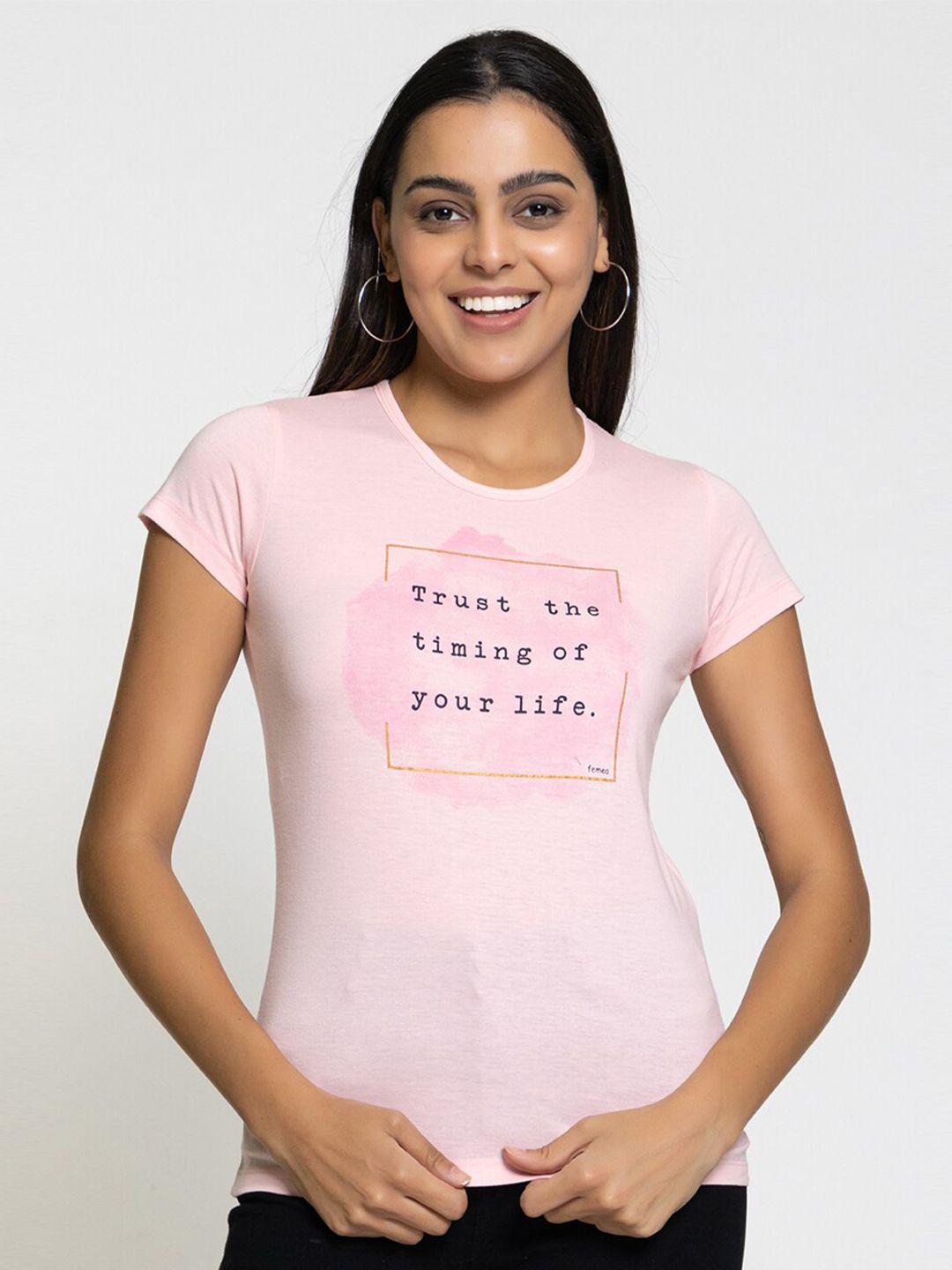 femea women typography printed t-shirt