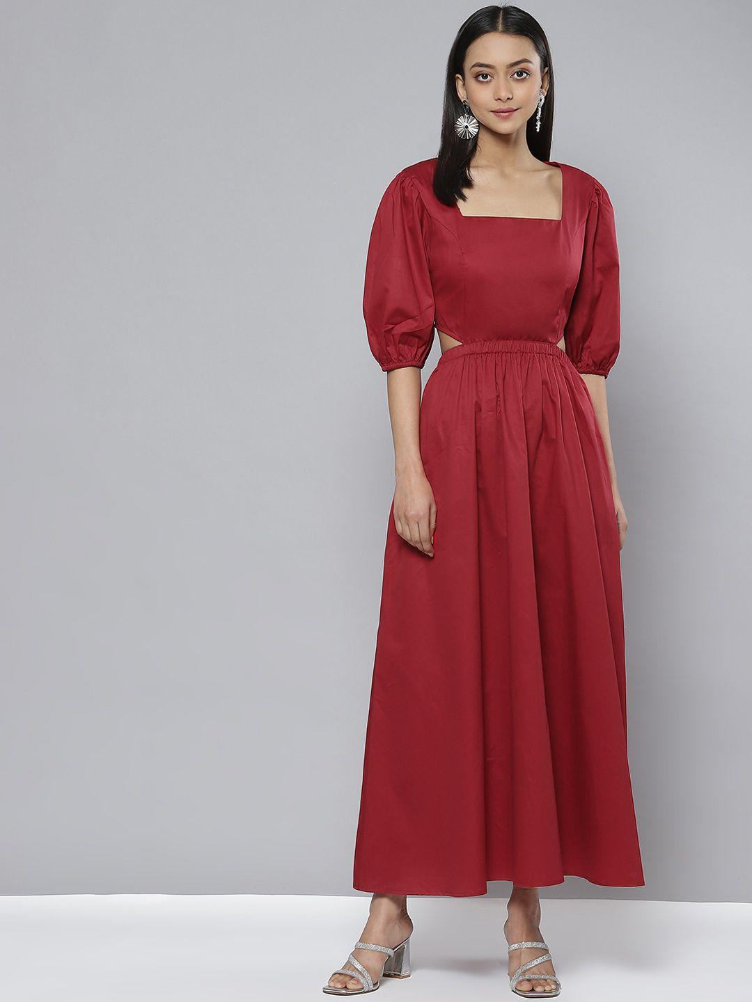 femella red formal maxi dress