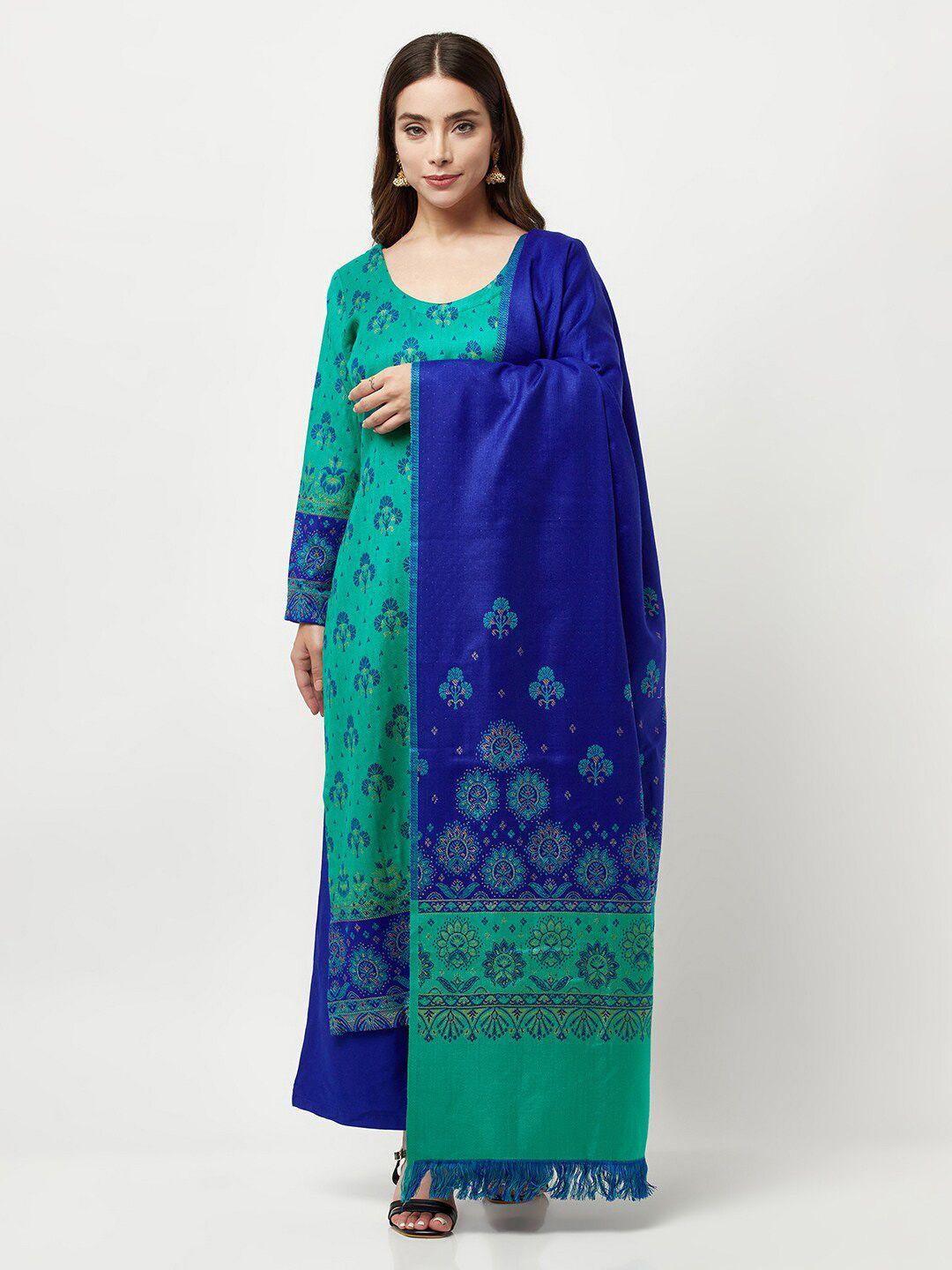 femloom ethnic motifs printed unstitched dress material
