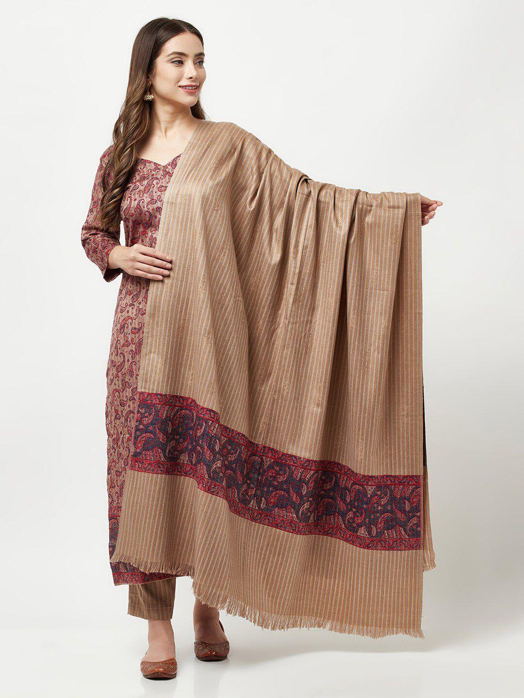 femloom paisley printed pashmina unstitched dress material