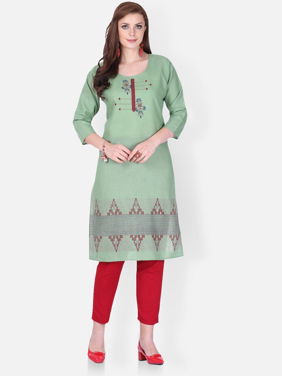 femmibella floral printed straight kurta