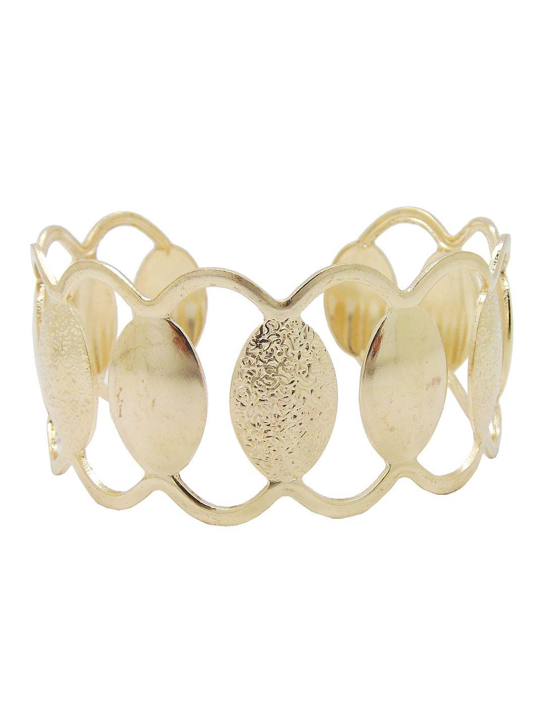 femmibella women gold-plated alloy bangle-style bracelet
