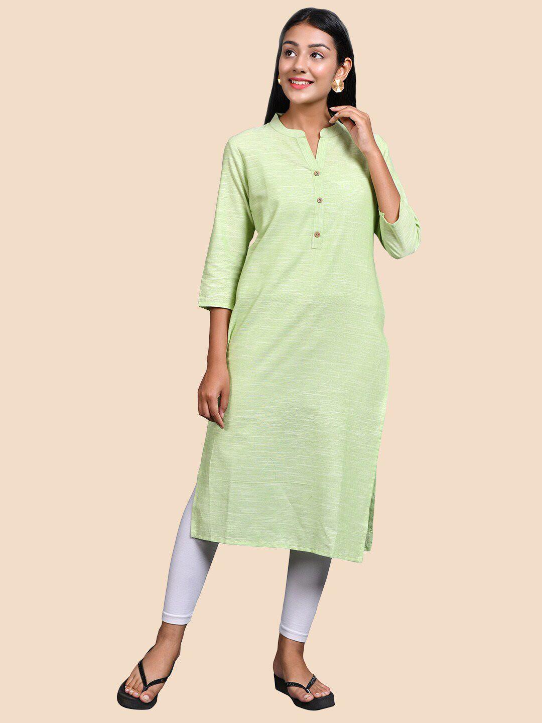 femmibella women green kurta