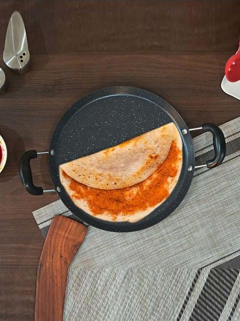 femora black carbon steel 28 cm 3 layer non-stick dosa tawa