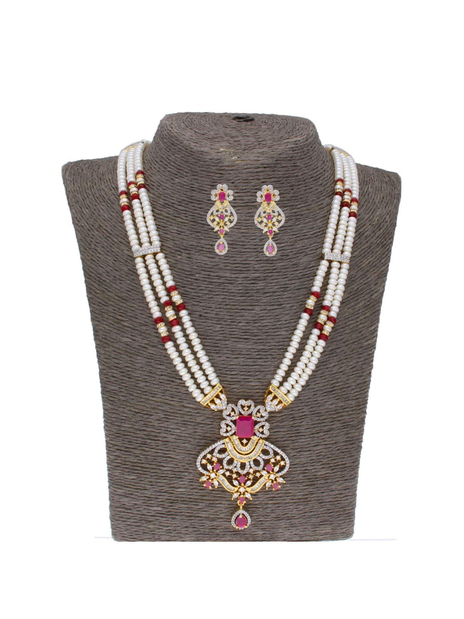 fenal pearl necklace set