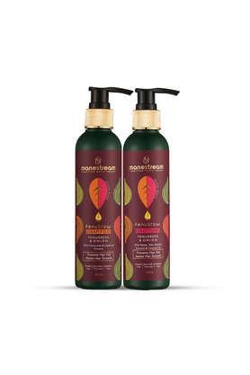 fenugrow hair fall control ayurvedic fenugreek & onion shampoo and hair conditioner combo, paraben, sulphate and toxin free (500 ml)