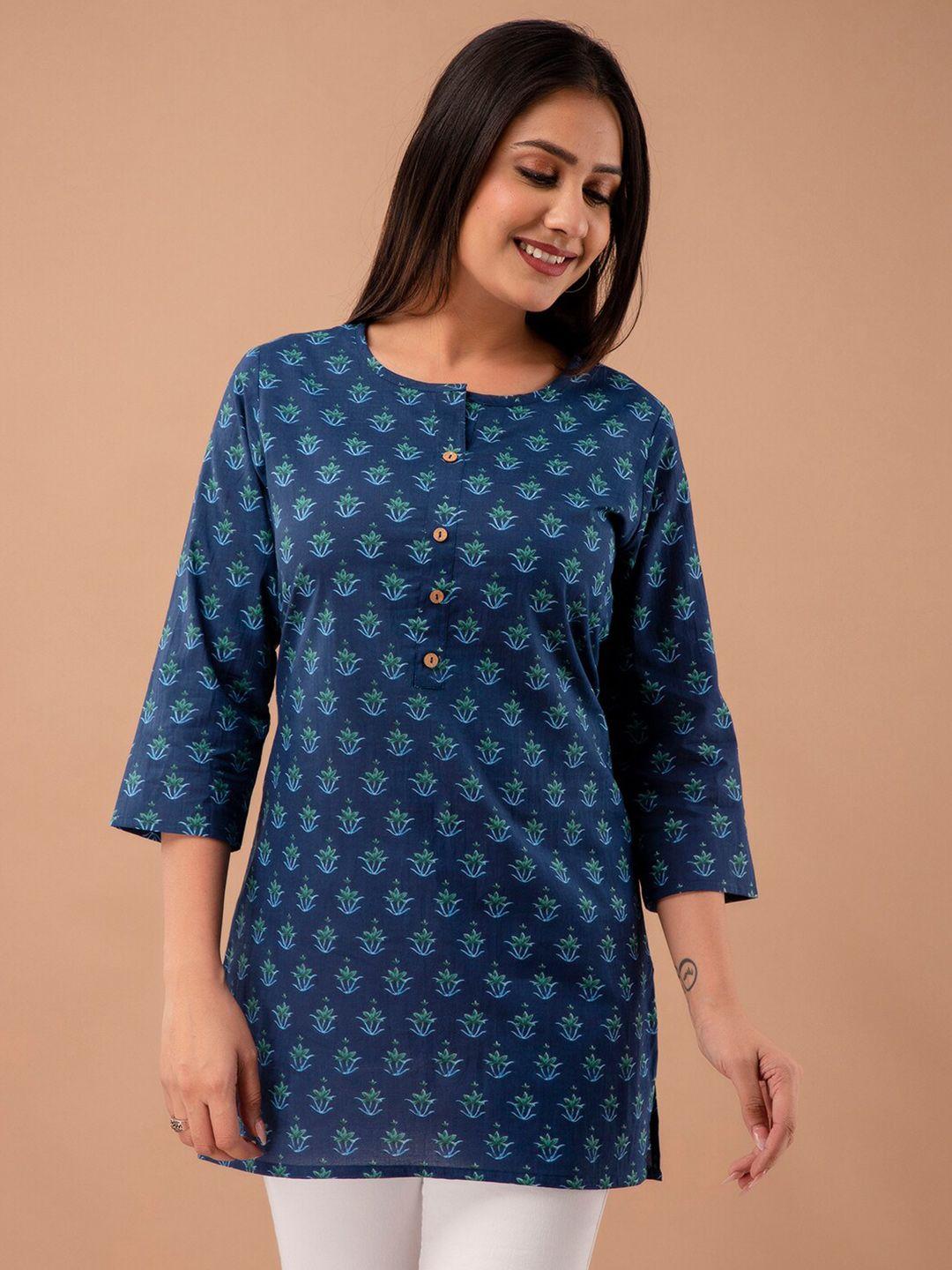 feranoid floral printed pure cotton kurti