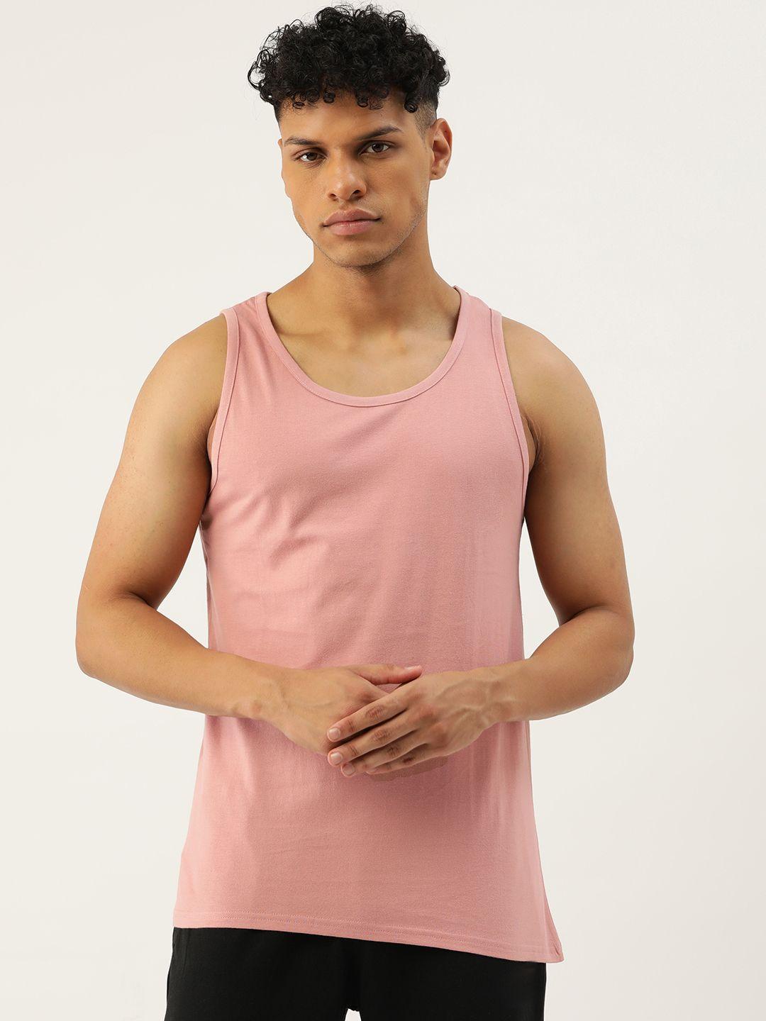 feranoid men scoop neck cotton gym vest