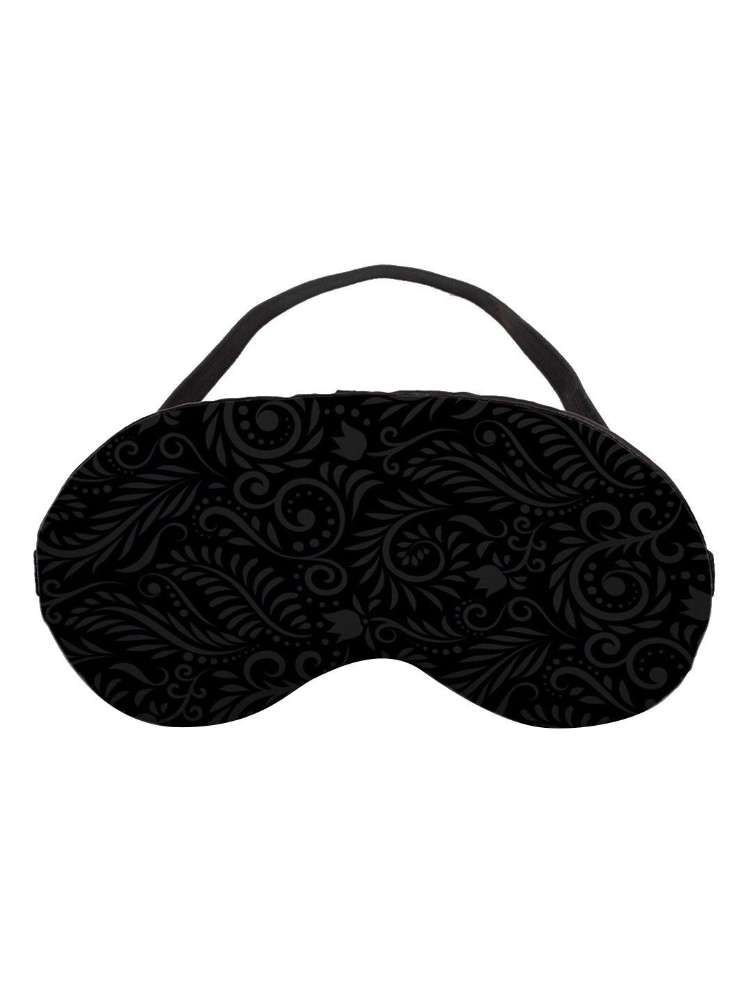 ferosh black printed pattern eye mask