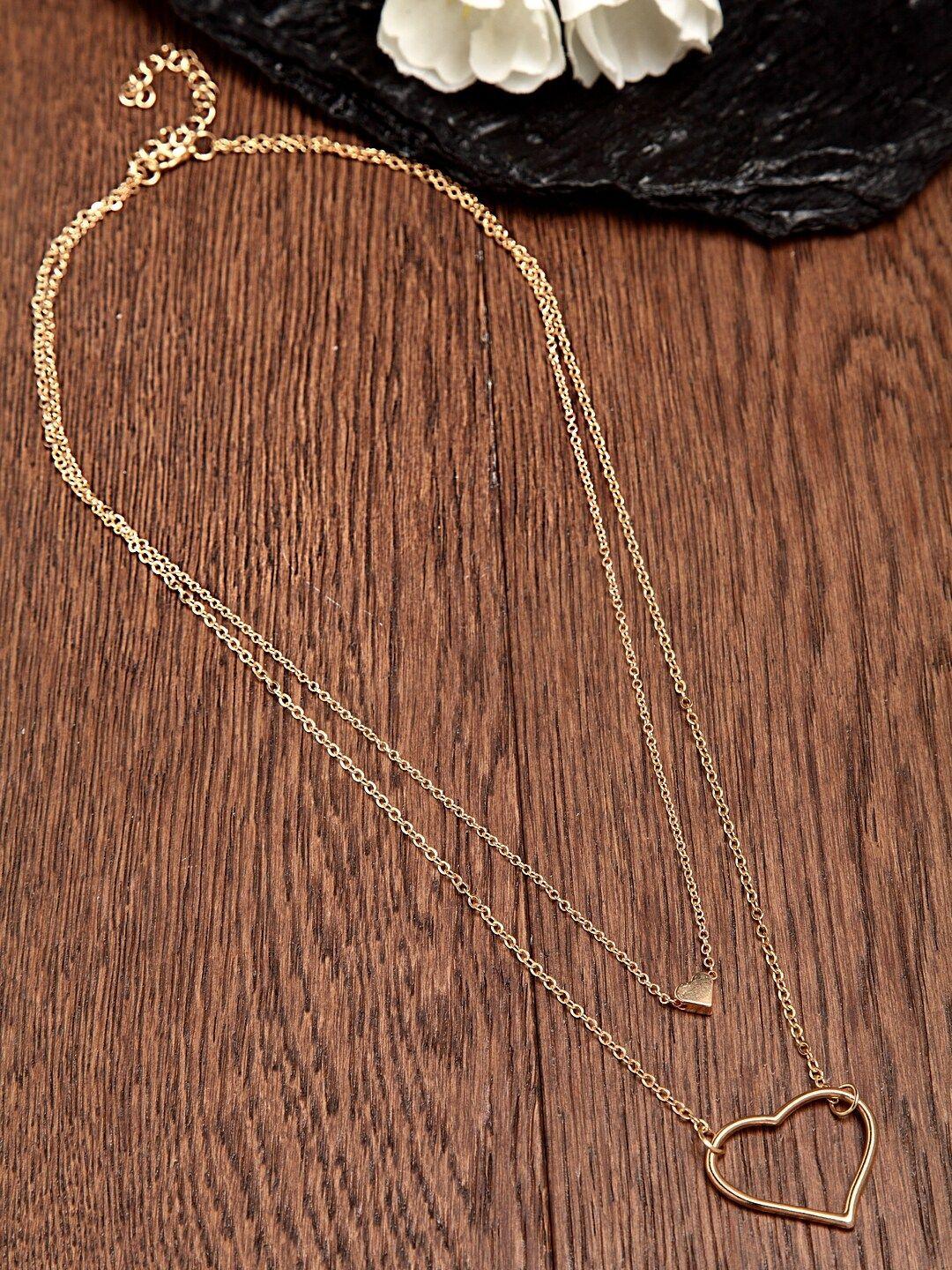 ferosh gold-toned alloy layered necklace