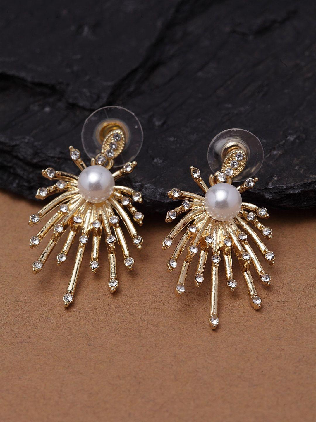 ferosh gold-toned classic drop earrings