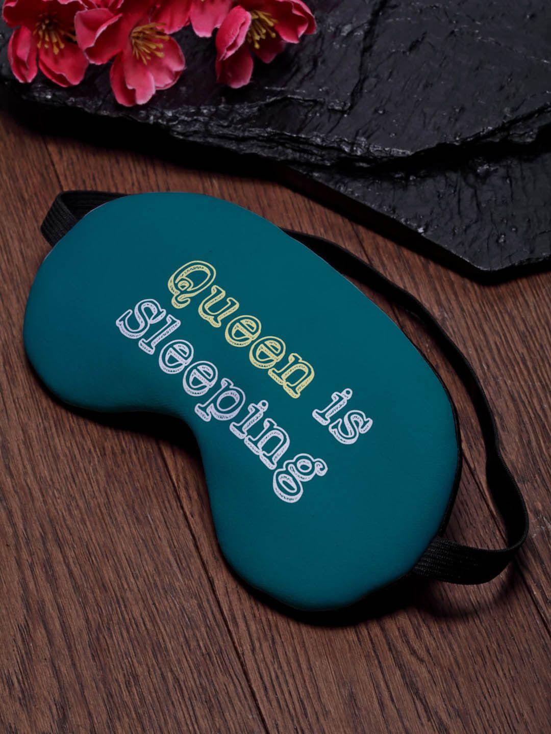 ferosh green queen is sleeping printed sleeping eye mask