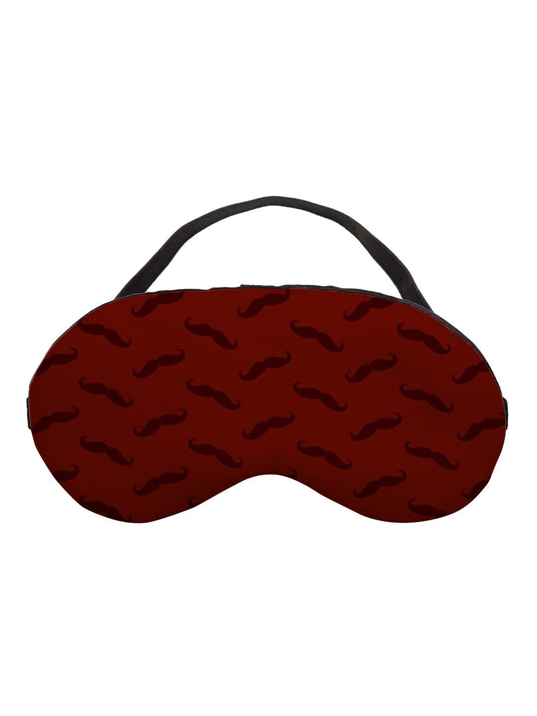 ferosh men maroon printed eye mask