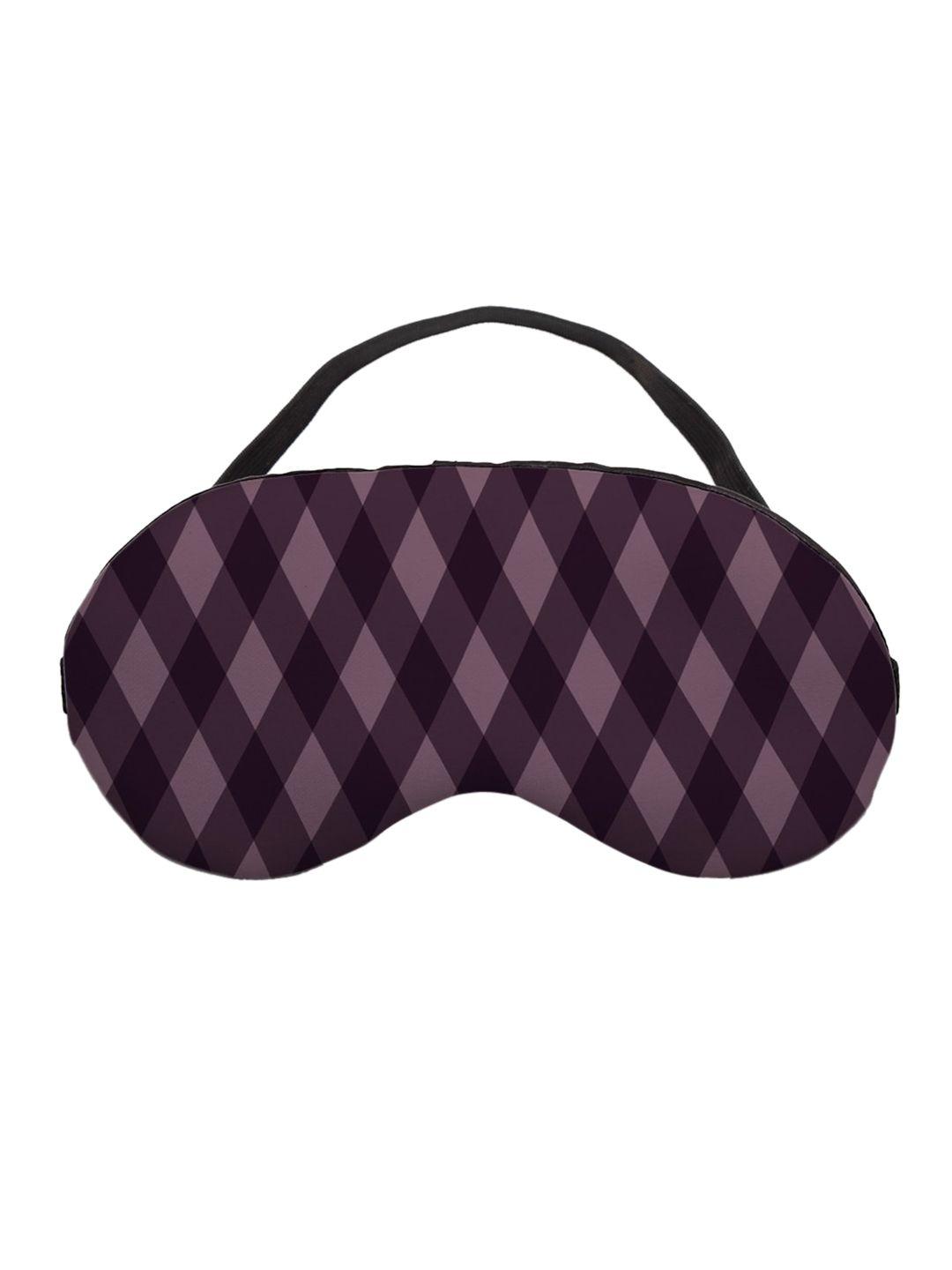 ferosh men purple checked eye mask