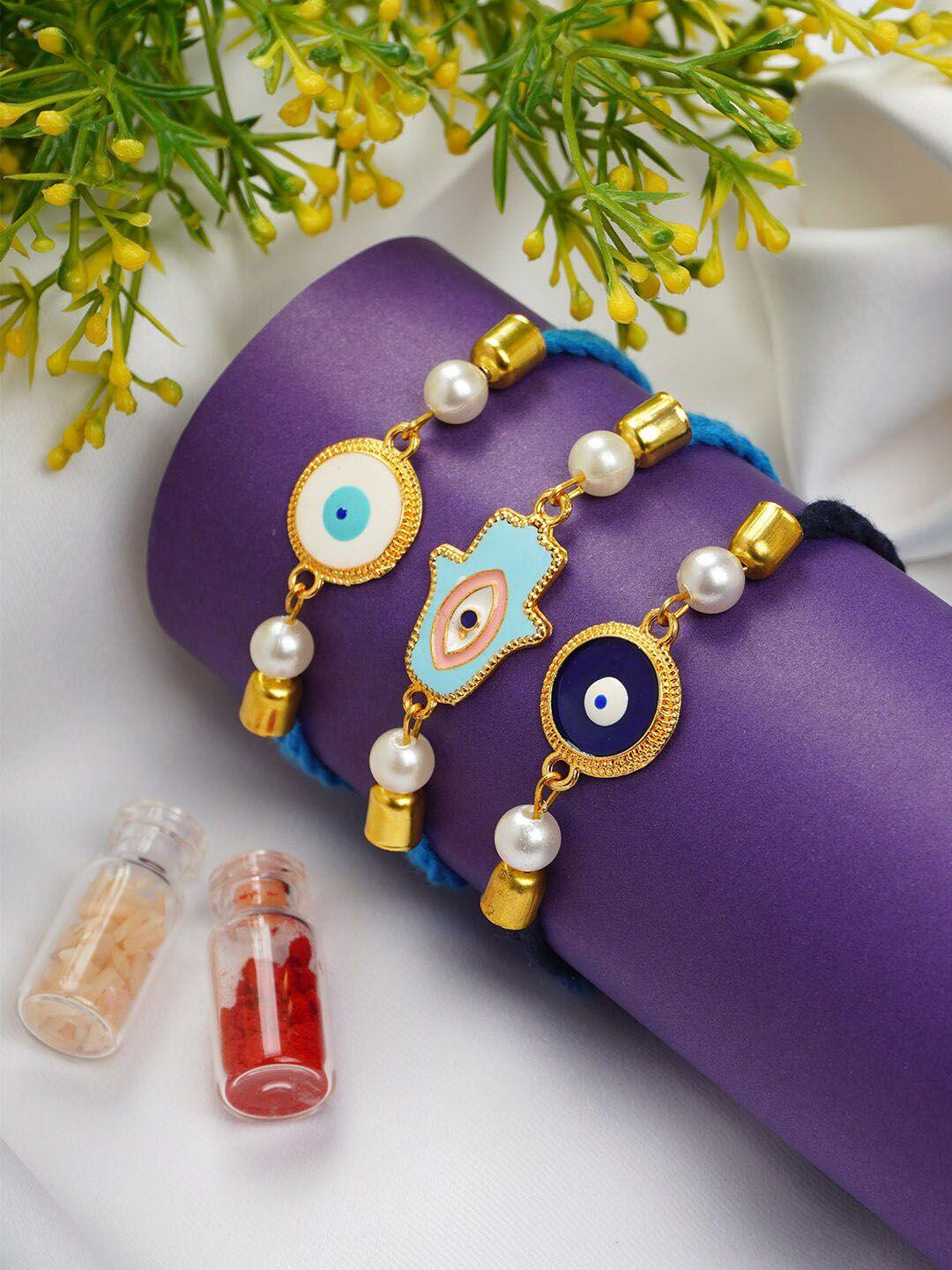 ferosh set of 3 evil eye rakhi