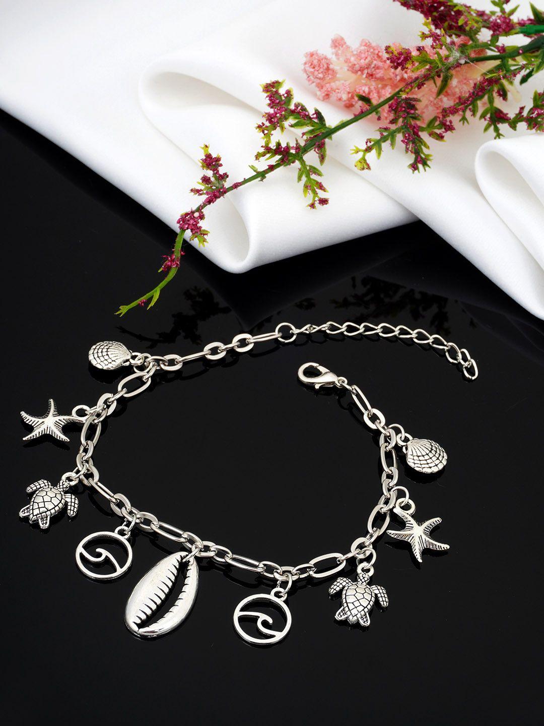 ferosh women silver-plated anklet