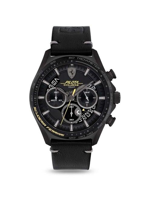 ferrari 0830823 pilota evo analog watch for men