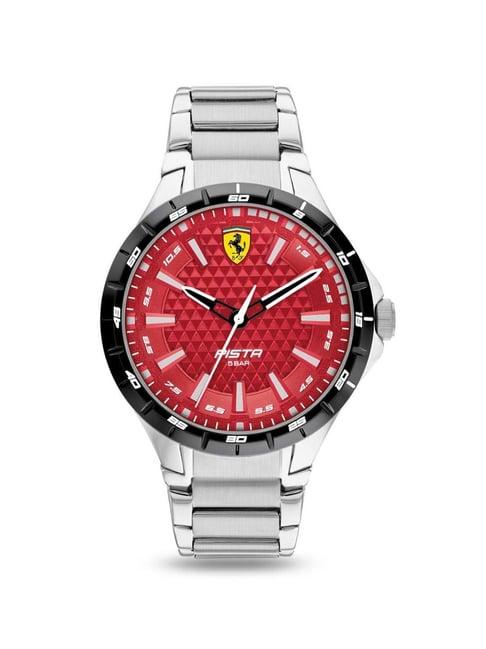 ferrari 0830865 pista analog watch for men