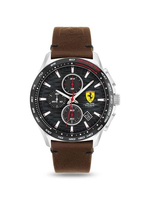 ferrari 0830879 pilota evo analog watch for men